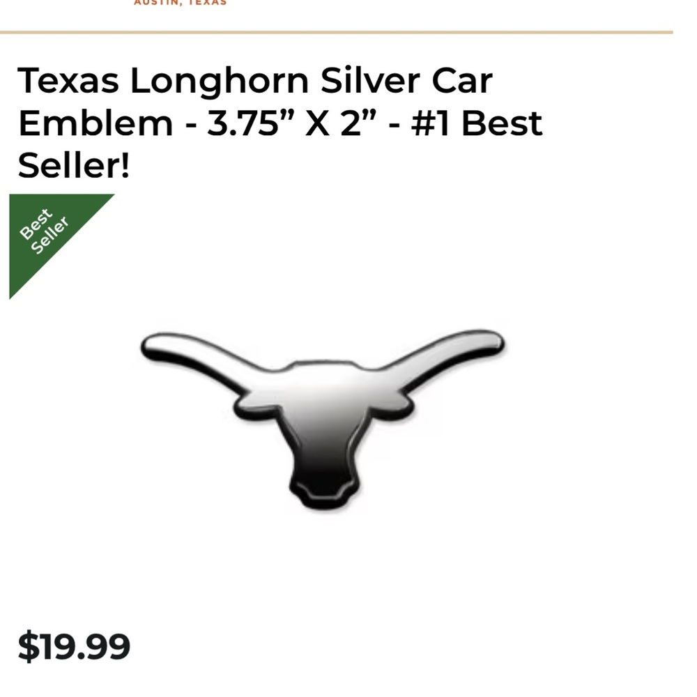 Longhorn Car Emblem
